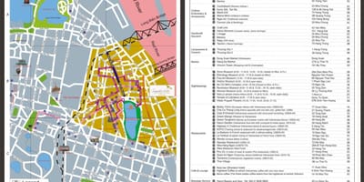 Kort af gamla hverfinu hanoi víetnam